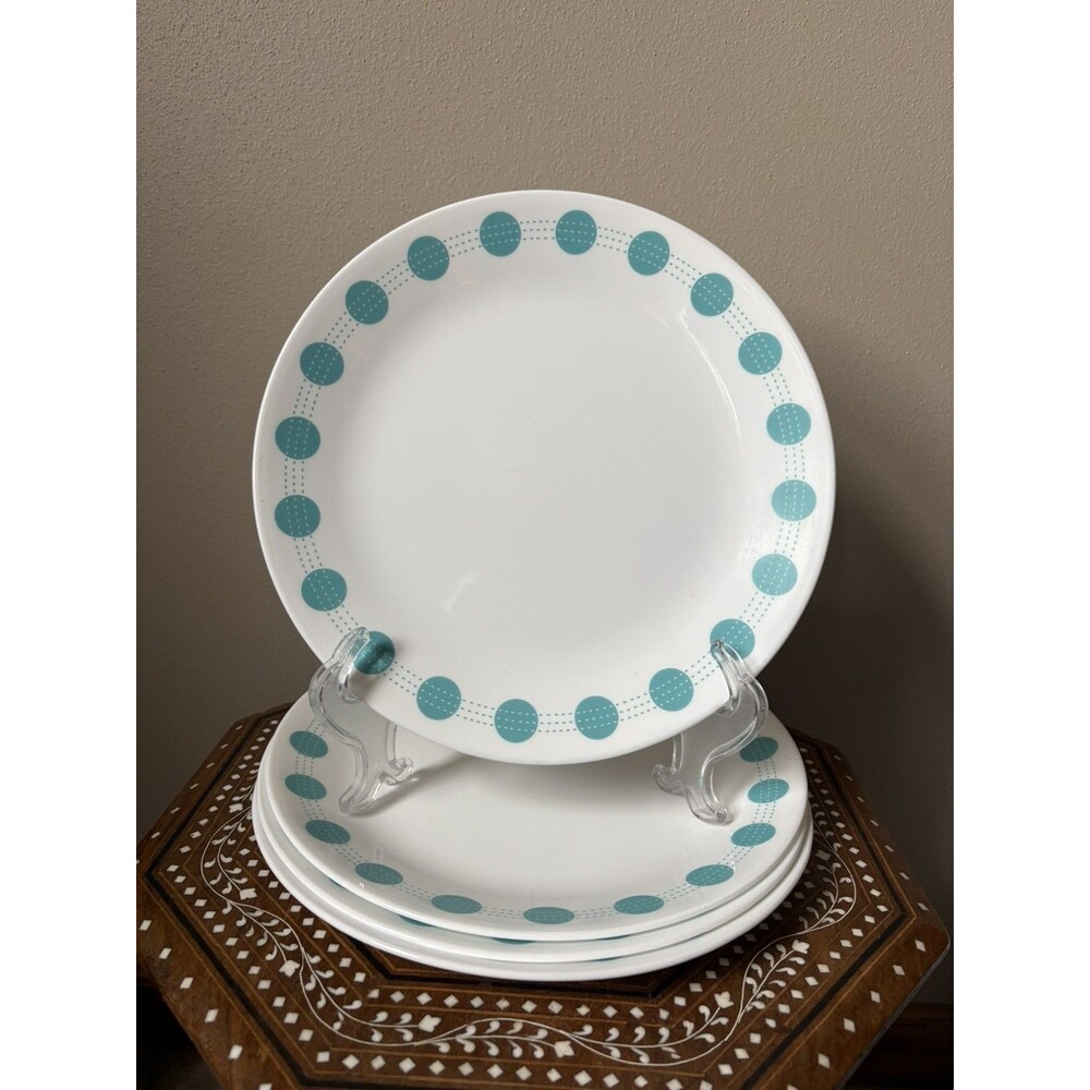 Set of 4 ‘South Beach’ Corelle Vitrelle 10” Dinner Plates USA